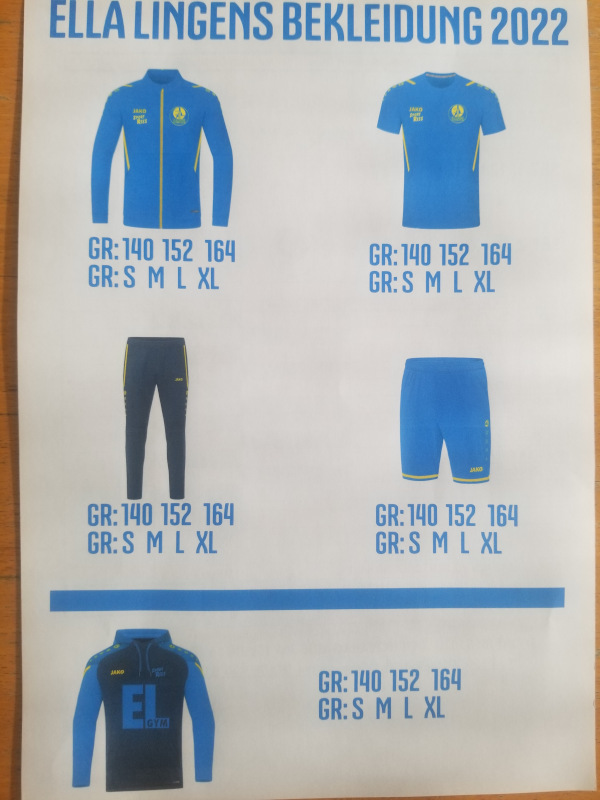 SCHULSPORTBEKLEIDUNGSAKTION 2022